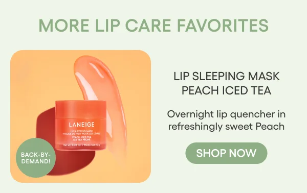 lip sleeping mask peach