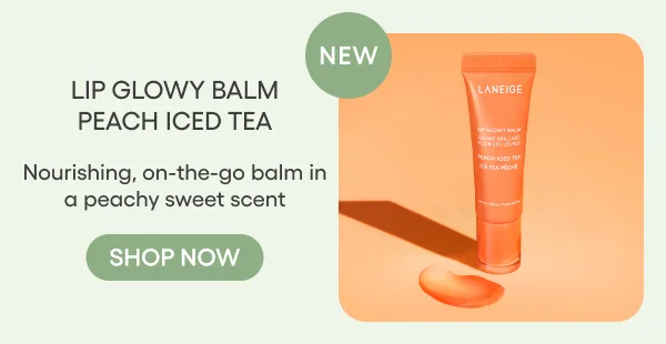 lip glowy balm peach