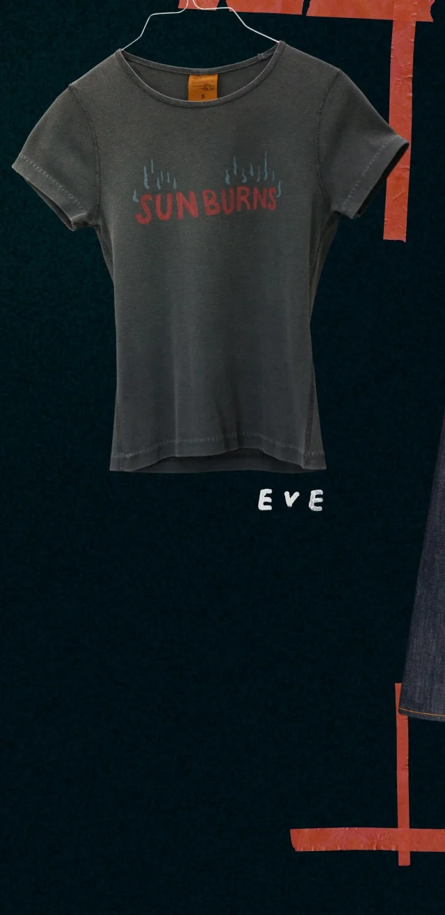 Eve Sunburns T-Shirt Black