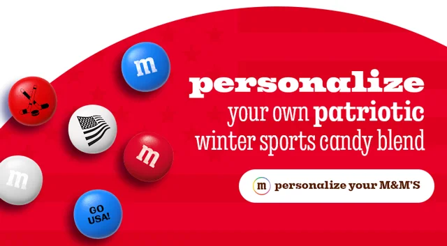 PERSONALIZE YOUR M&M'S