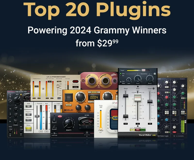 Top 20 Plugins - Powering 2024 Grammy Winners