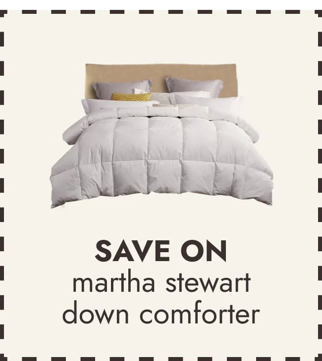 Martha Stewart White Feather and Down Comforter