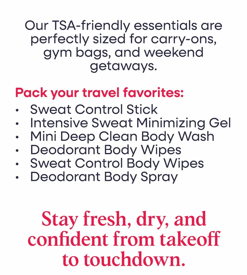 Stay Fresh, dry and confident