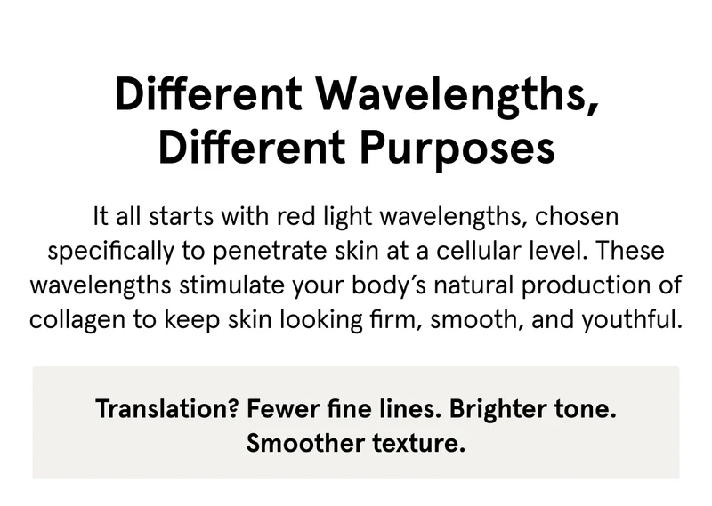 Different Wavelengths, Different Purposes