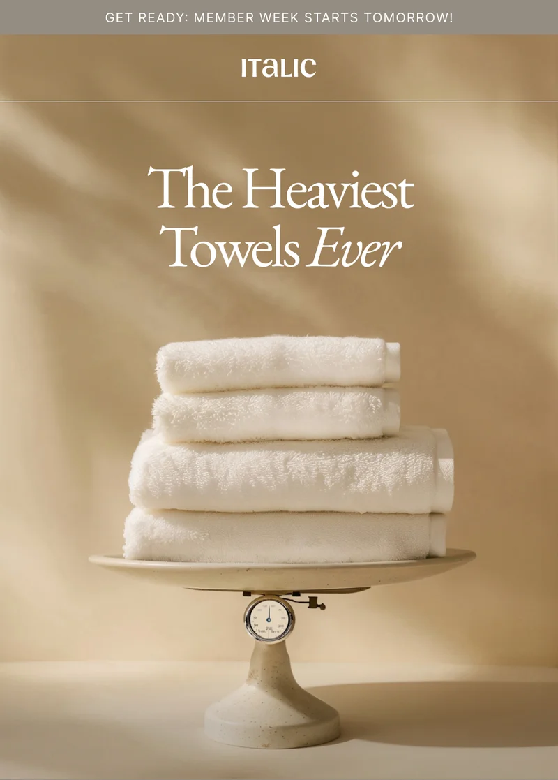 The heaviest towels ever