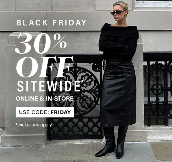 Black Friday 30% Off sitewide