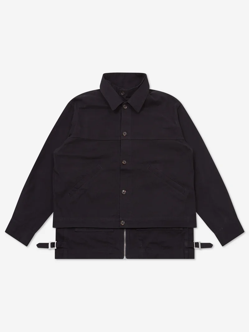 Image of Phingerin Twill Double Jacket - Black