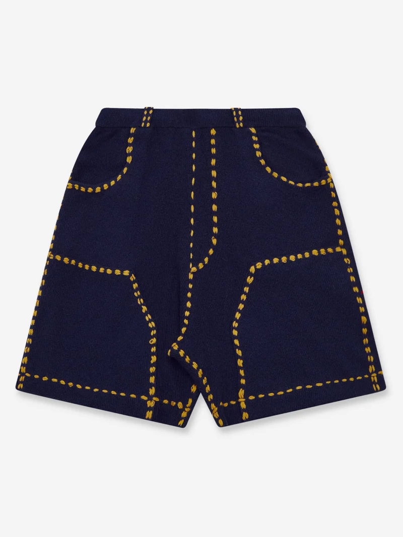 Image of Phingerin Summer Pg1 Double Knee Shorts - Navy