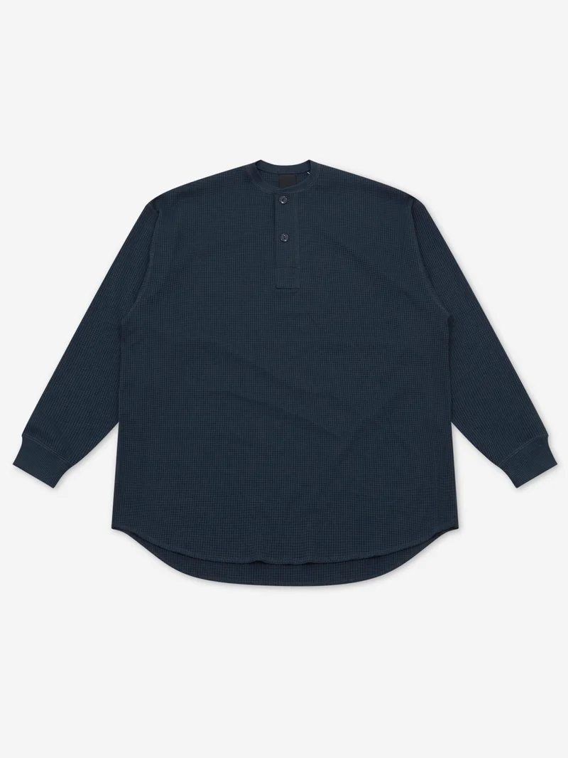 Image of DAIWA PIER41 Tech Thermal Henley L/S - Ink Black