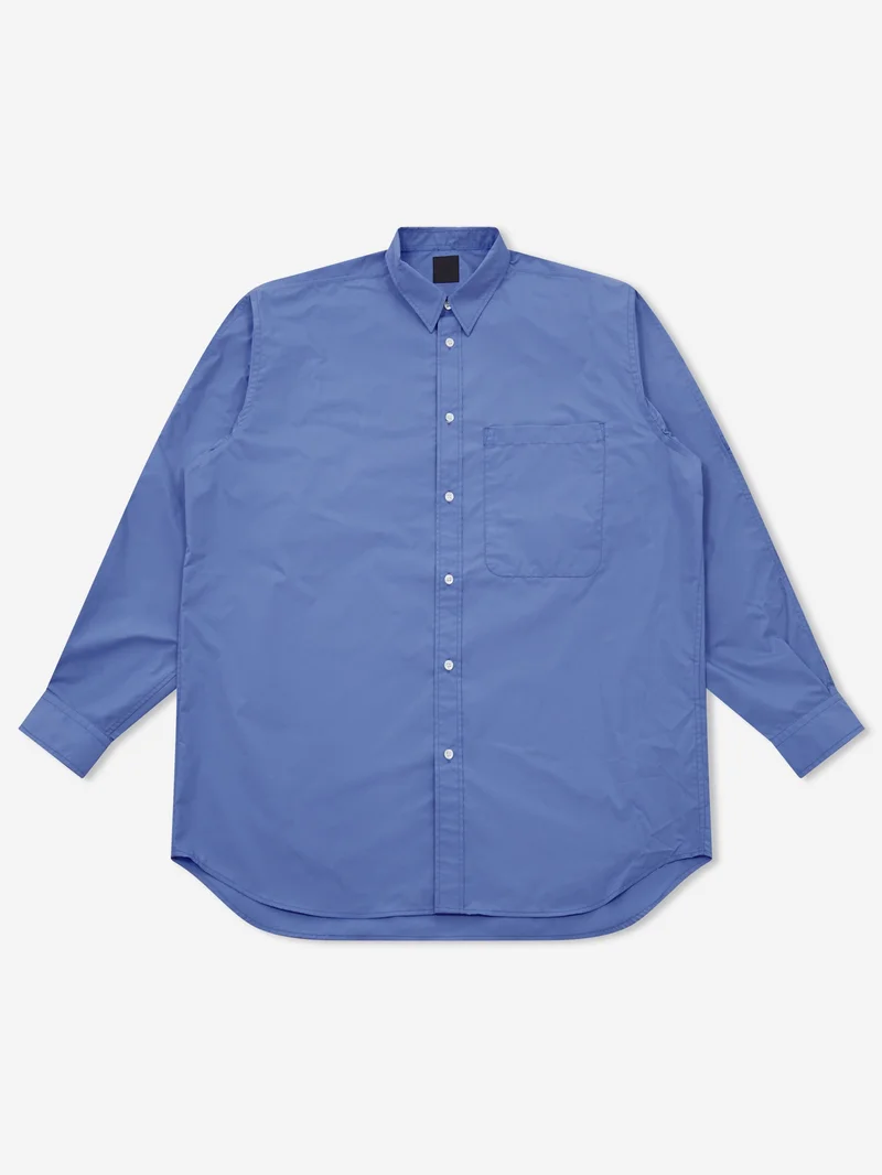 Image of DAIWA PIER43 Tech Regular Collar Shirt L/S Solid - Sax