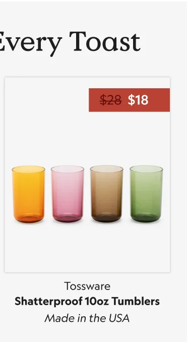 Shatterproof 10oz Tumblers - Set of 4