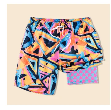 Lined Classic Swim Trunk: The Exploding Nachos 7"