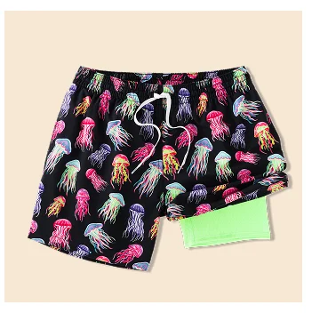 Lined Classic Swim Trunk: The Don't Be Jellies 5.5"