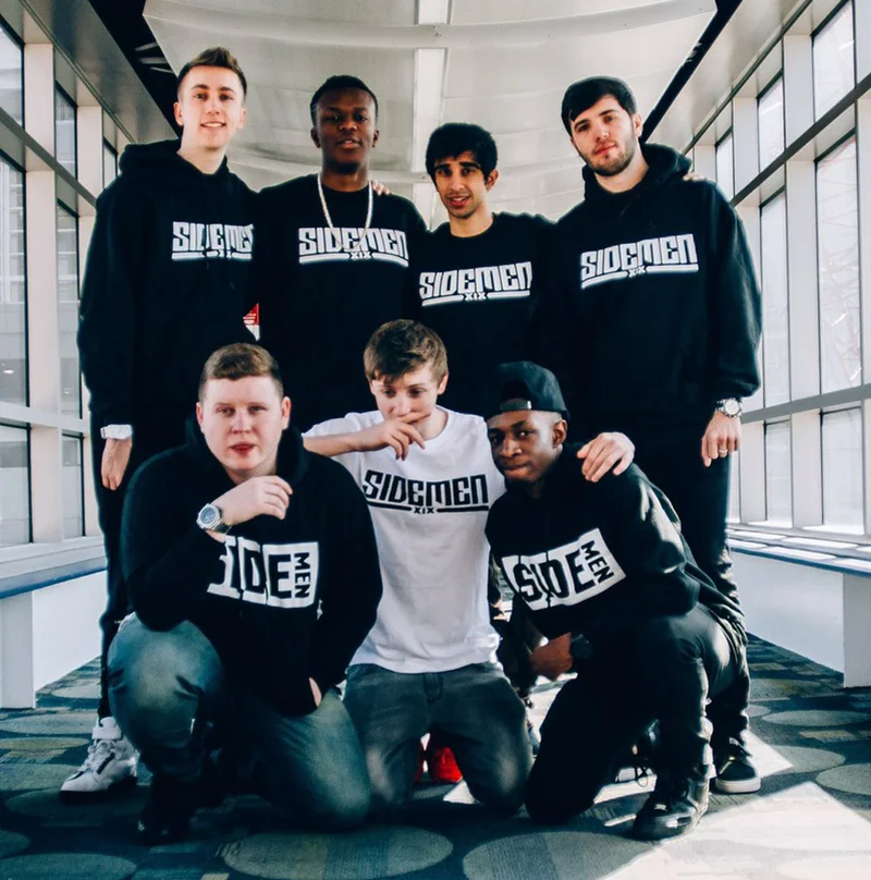 Throwback image of the Sidemen wearing the Original hoodies