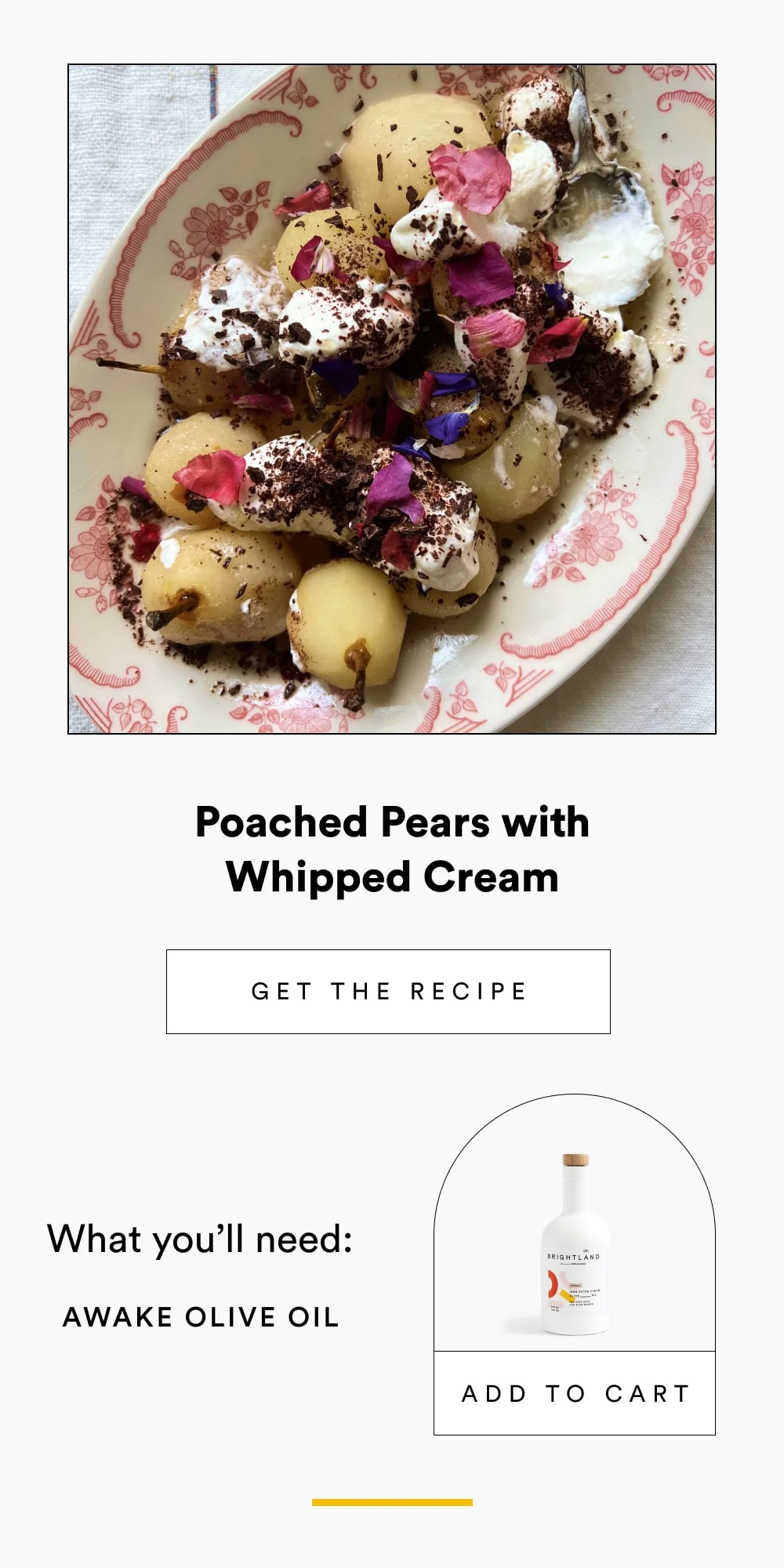 Poached Pears with Whipped Cream [ Get the Recipe ]
