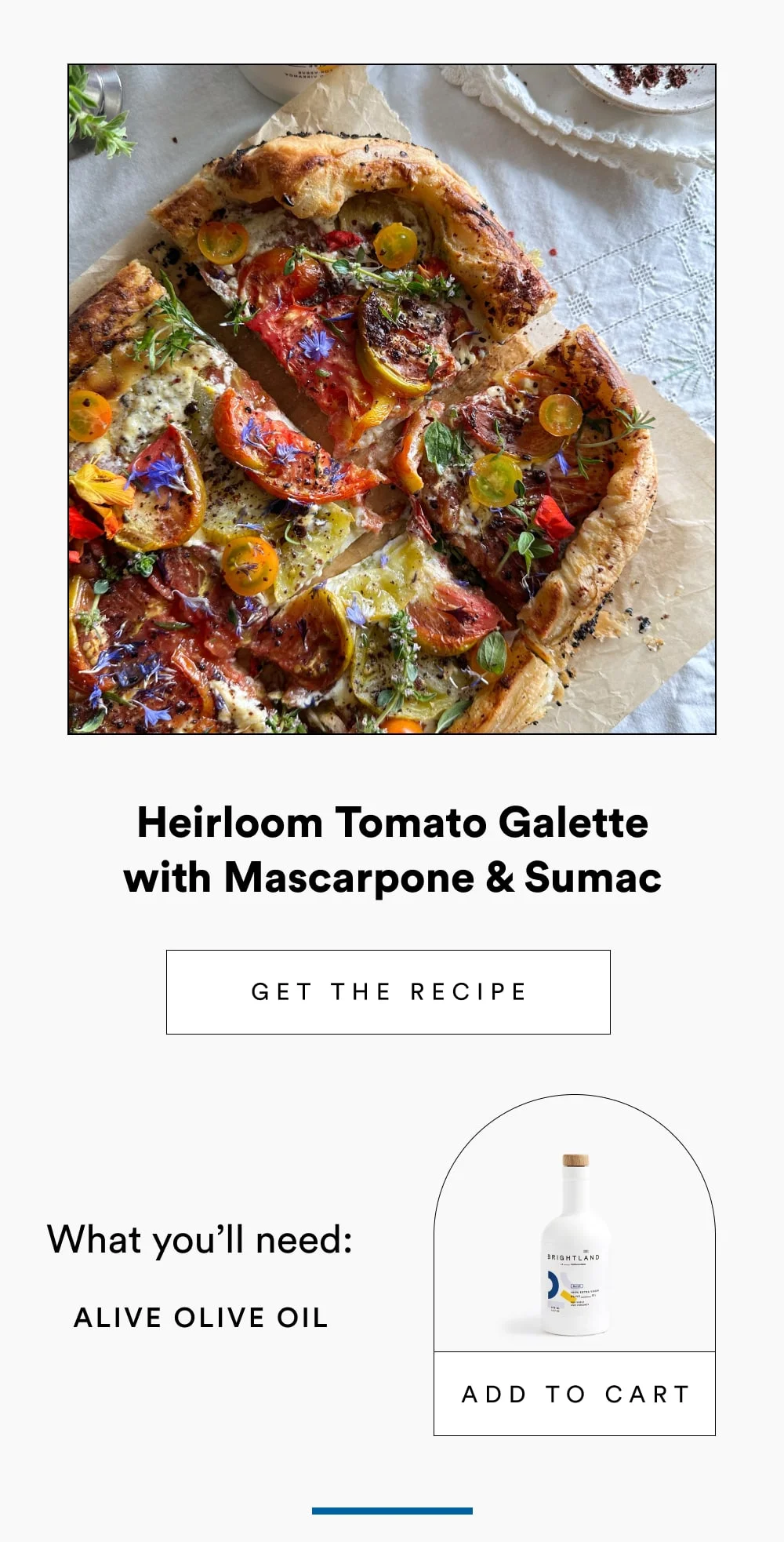 Heirloom Tomato Galette with Mascarpone [ Get the Recipe ]