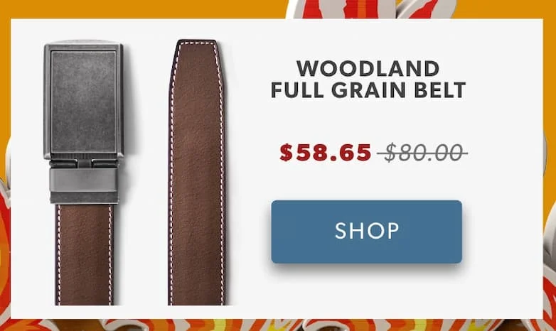 Shop Woodland Full Grain Belt