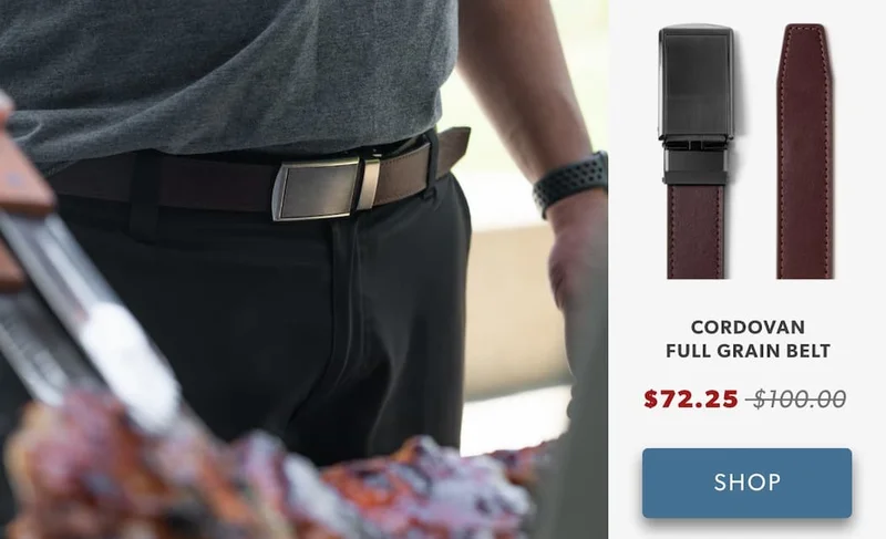 Shop Cordovan Full Grain Belt