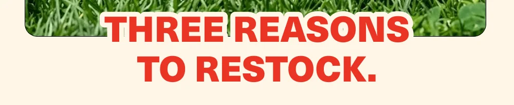 Three Reasons to Restock