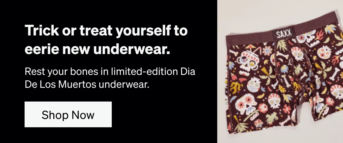 Trick or treat yourself to eerie new underwear.