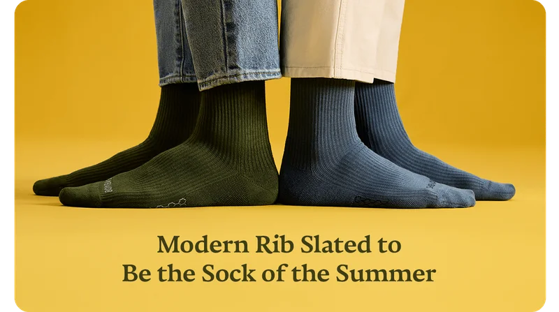 Modern Rib Slated to Be the Sock of the Summer