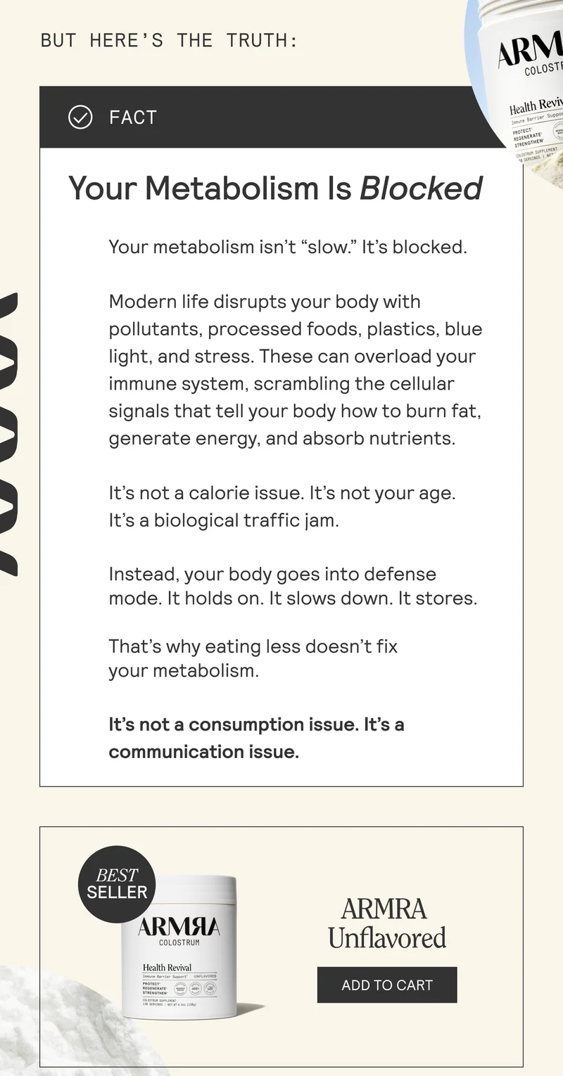 YOUR METABOLISM IS BLOCKED