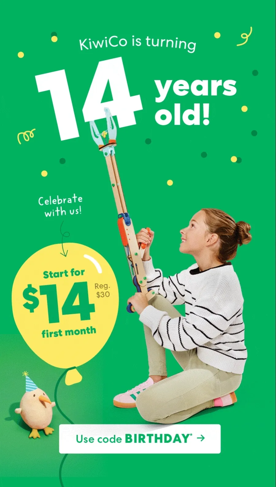 USE CODE BIRTHDAY ->* USE CODE BIRTHDAY ->*
