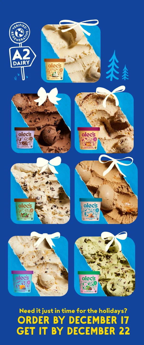Get Alec's Ice Cream Holiday Delivery