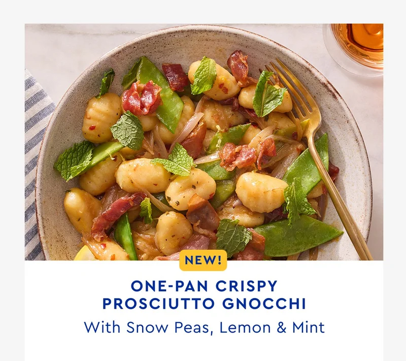One pan crispy proscuitto gnocchi