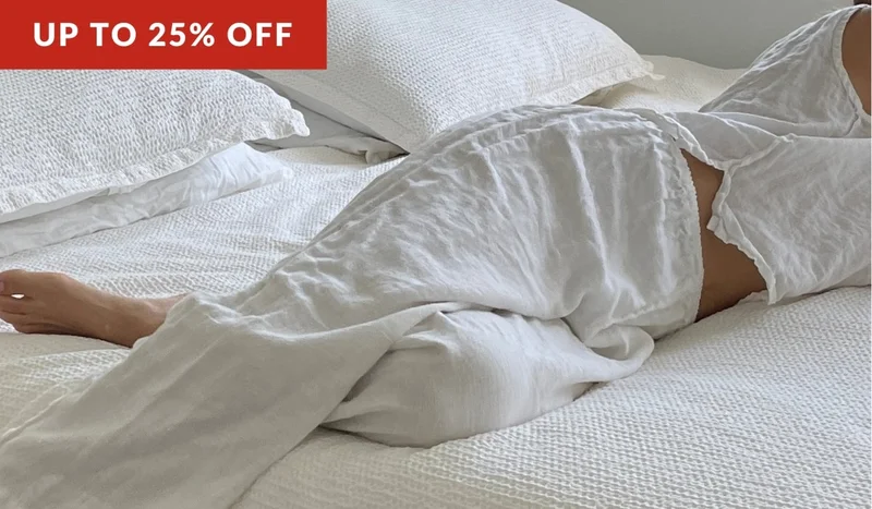 Up to 25% off bedding