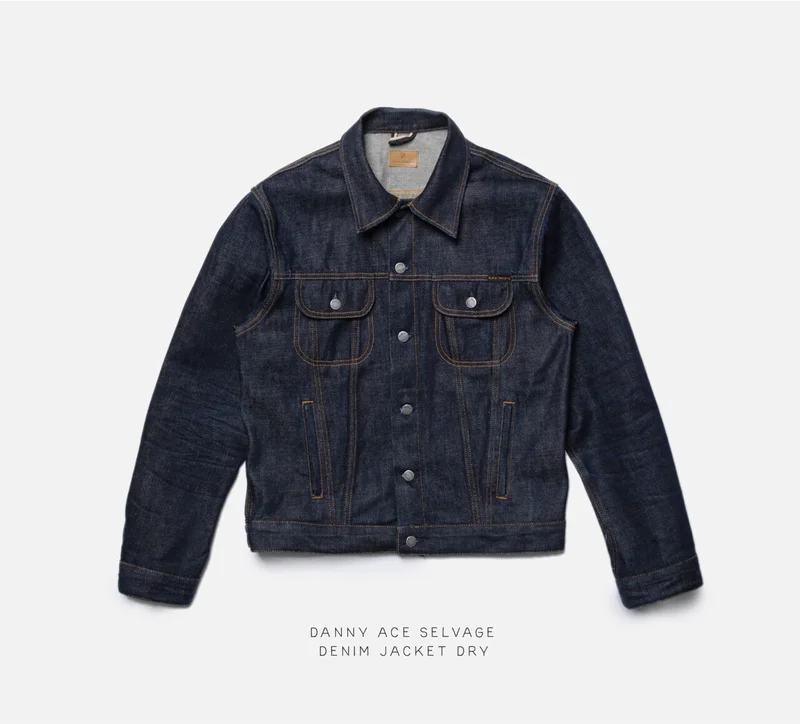 Danny Ace Selvage Denim Jacket Dry Blue