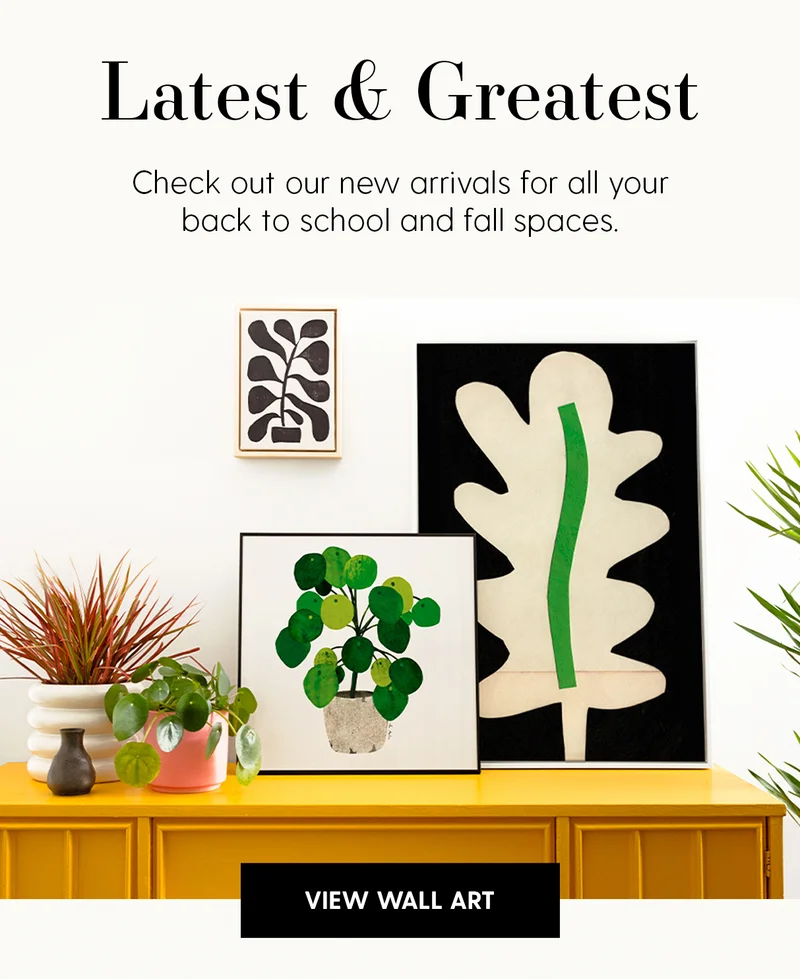 Latest & Greatest | Check out our new arrivals for all your back to school and fall spaces. | View Wall Art