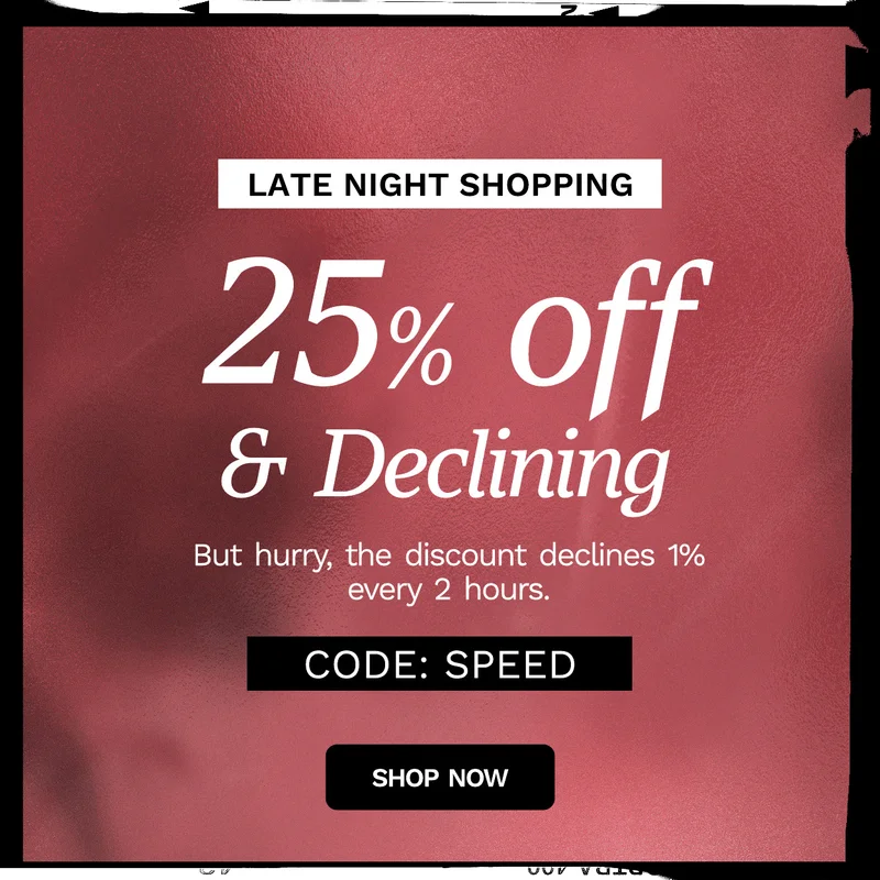 Late night shopping sale USE CODE SPEED