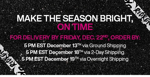MAKE THE SEASON BRIGHT ON TIME