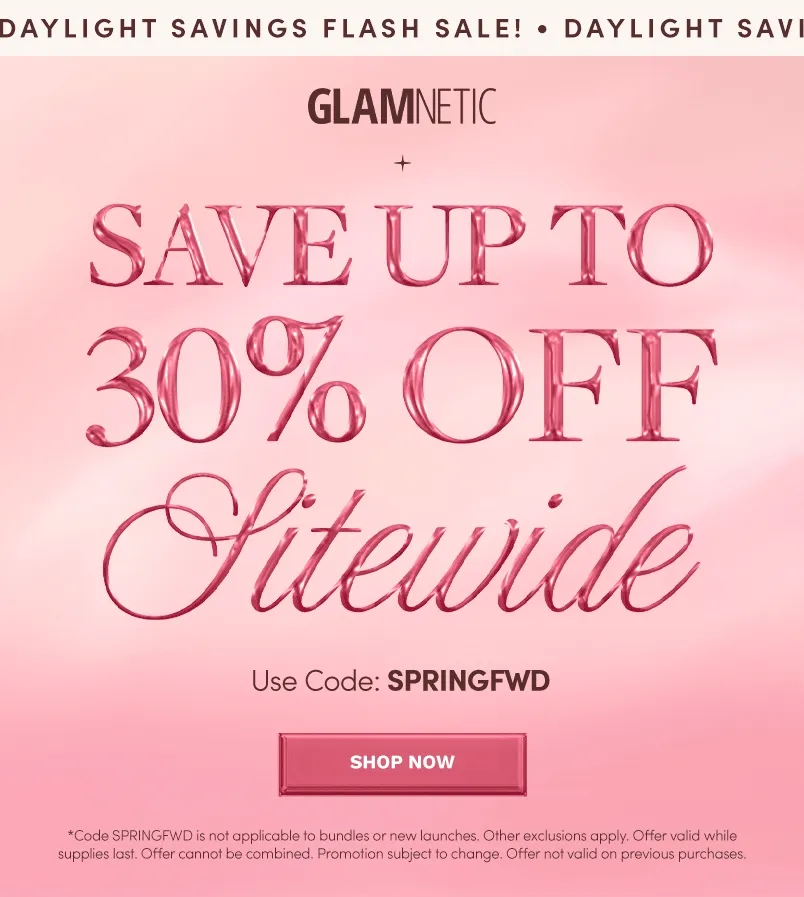 Save up To 30% off Sitewide with the code SPRINGFWD