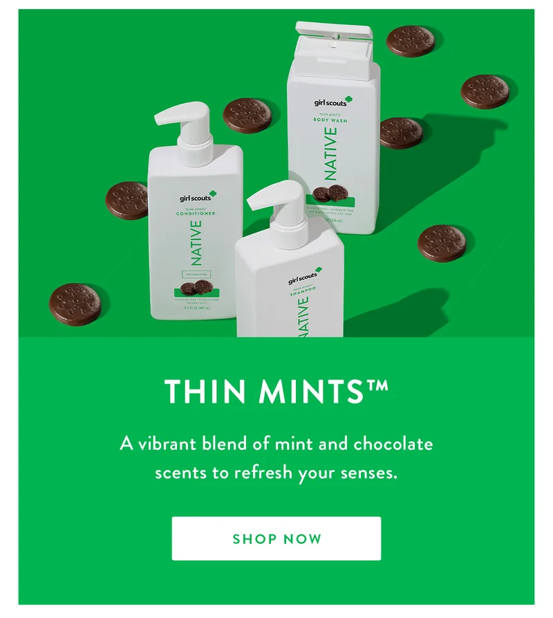 Thin Mints™ | A vibrant blend of mint and chocolate scents to refresh your senses. | SHOP NOW