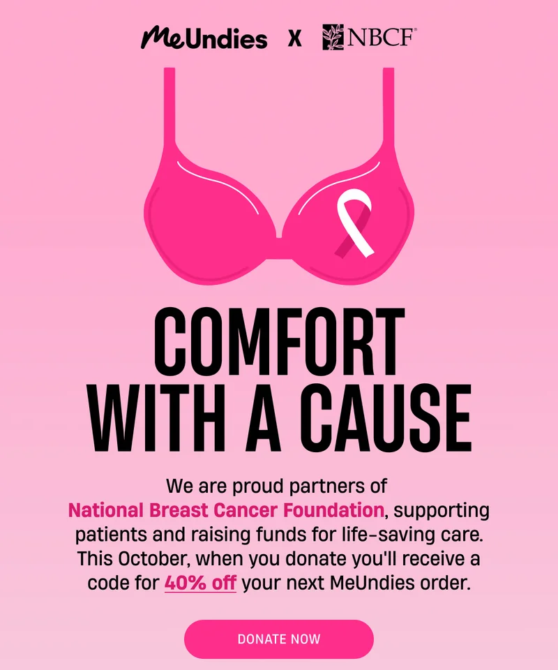 MeUndies x NBCF | Comfort with a Cause | Donate Now