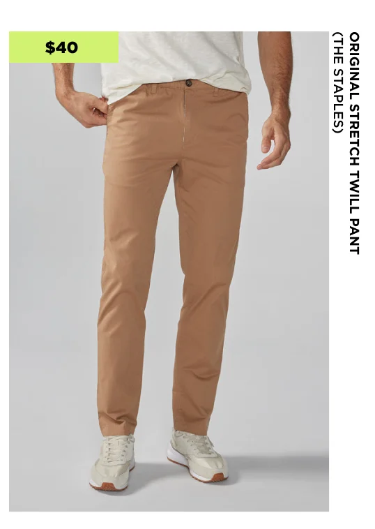 Original Stretch Twill Pant: The Staples