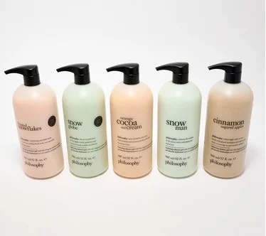 philosophy supersize bubble through the snow 5pc shower gel set