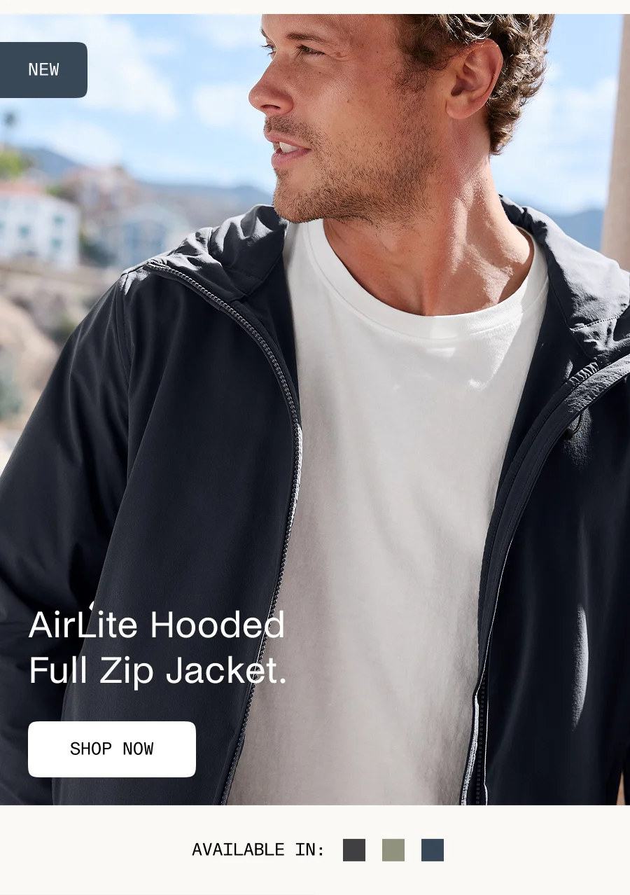 AirLite Men's Hooded Full Zip Jacket