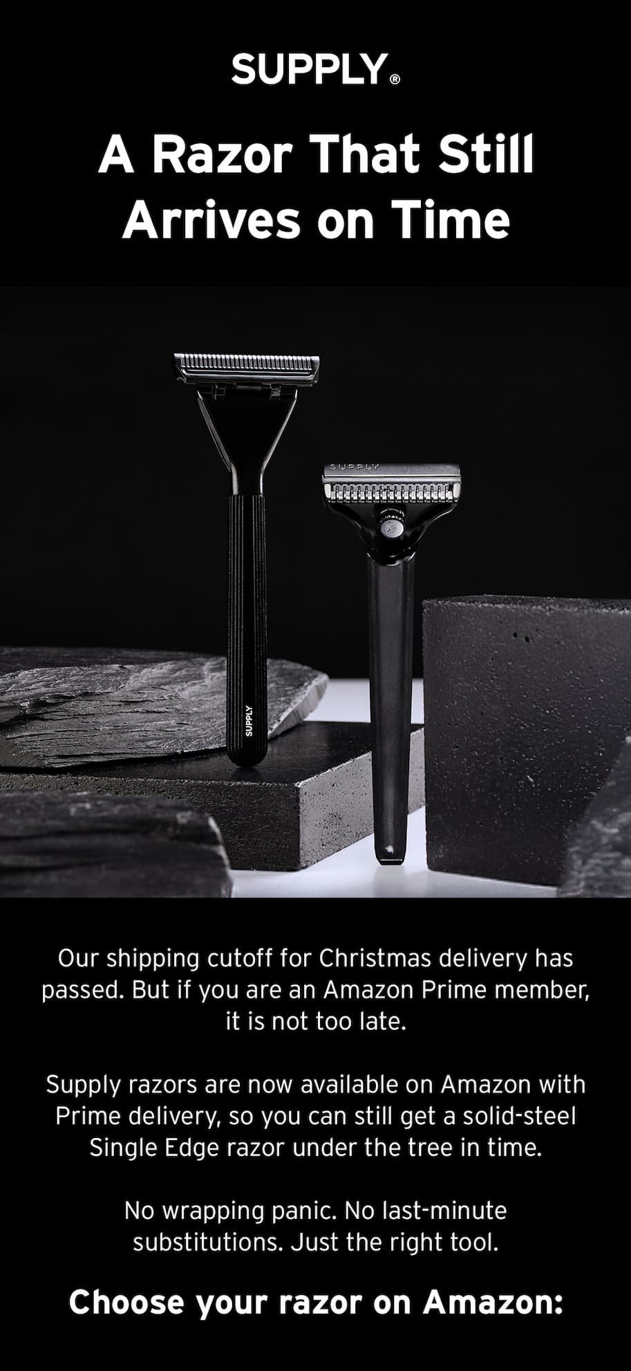 A razor that still arrives on time