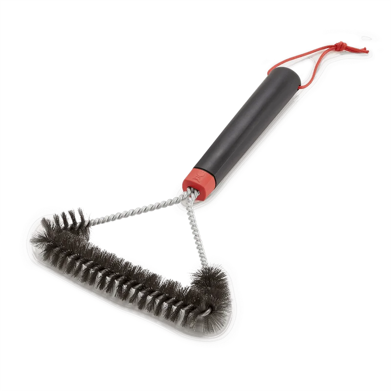 Grill Brush - 12” Three-Sided