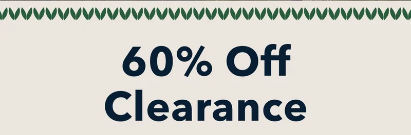 60% Off Clearance