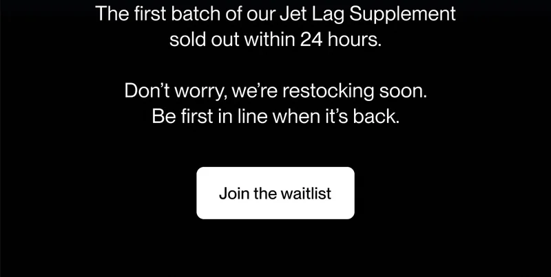 The first batch of our Jet Lag Supplement sold out within 24 hours.