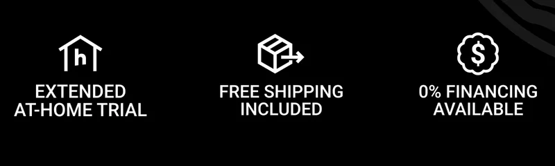 Extended at-home trial. Free shipping included. 0% financing available
