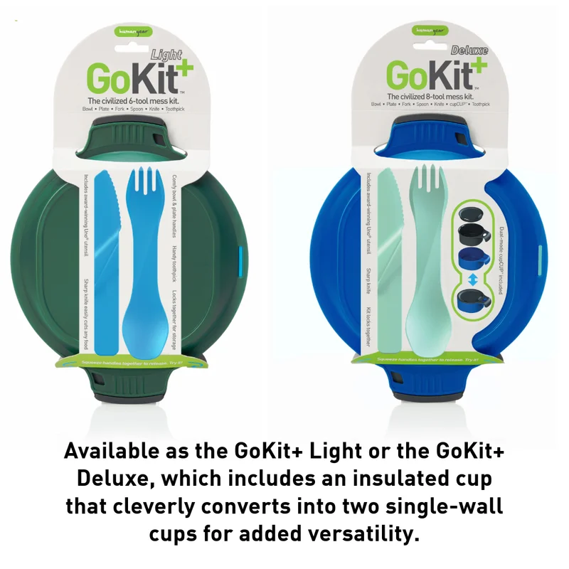 Available as the GoKit+ Light or the GoKit+ Deluxe, which includes an insulated cup that cleverly converts into two single-wall cups for added versatility.
