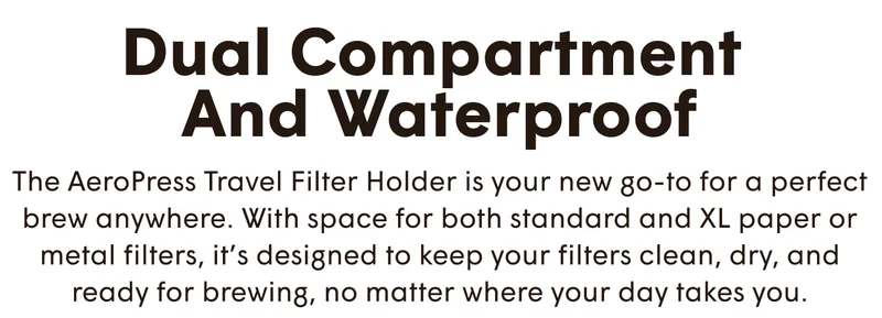 Travel Filter Holder Features
