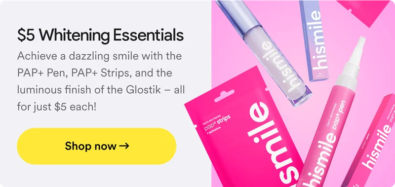 Whitening essentials. Achieve a dazzling smile with the PAP+ Pen, PAP+ Strips, and the luminous finish of the Glostik – all for just $5 each! Shop now.