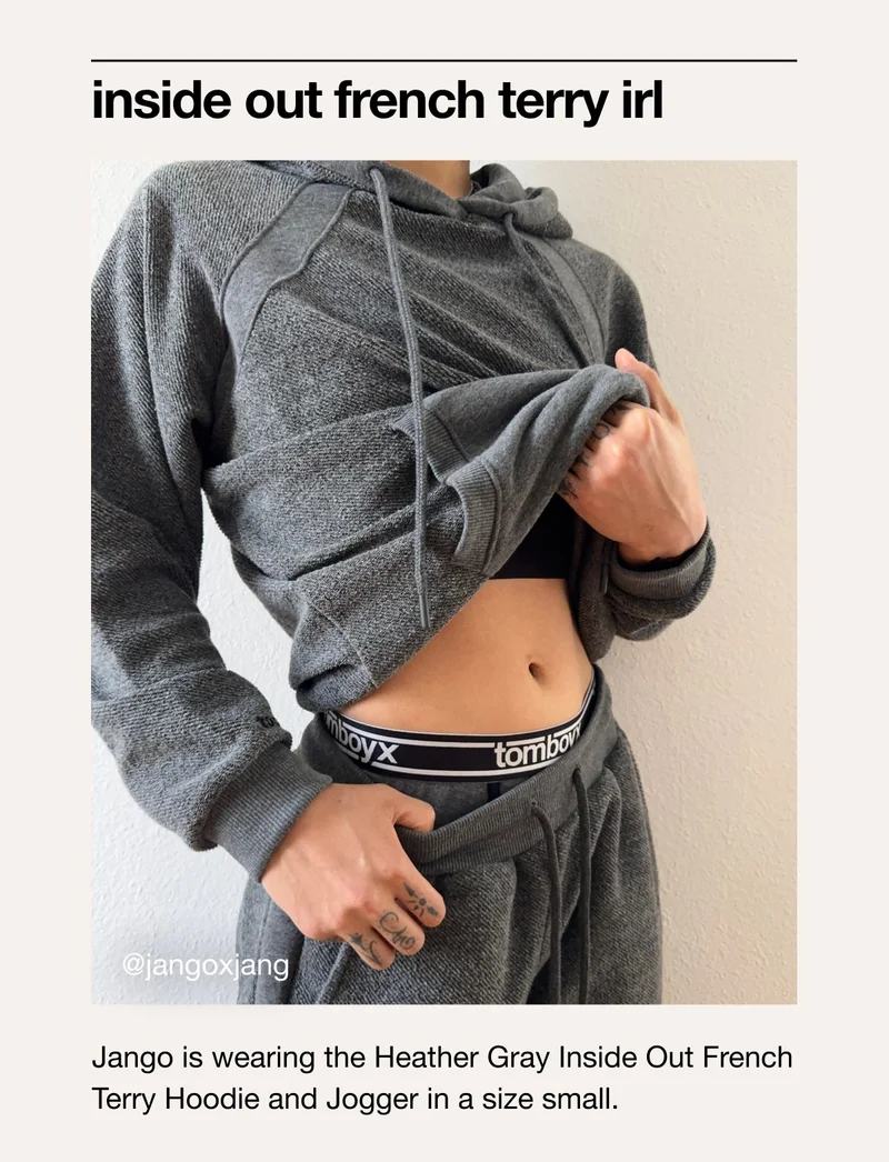 Heather Gray Inside Out French Terry