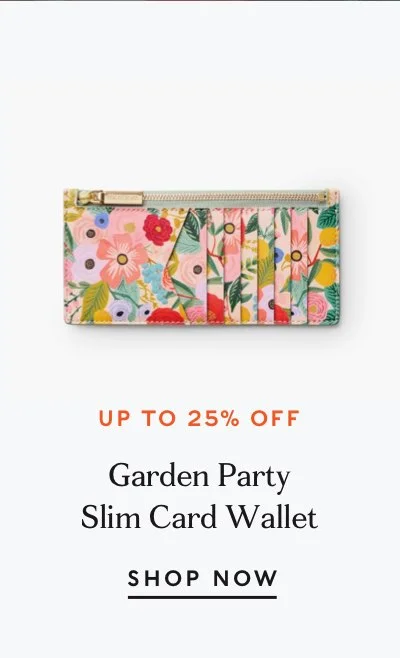 Garden Party Slim Card Wallet